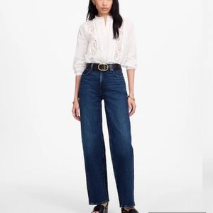 NWT Madewell Perfect Wide Leg Jean NS895 Size 26